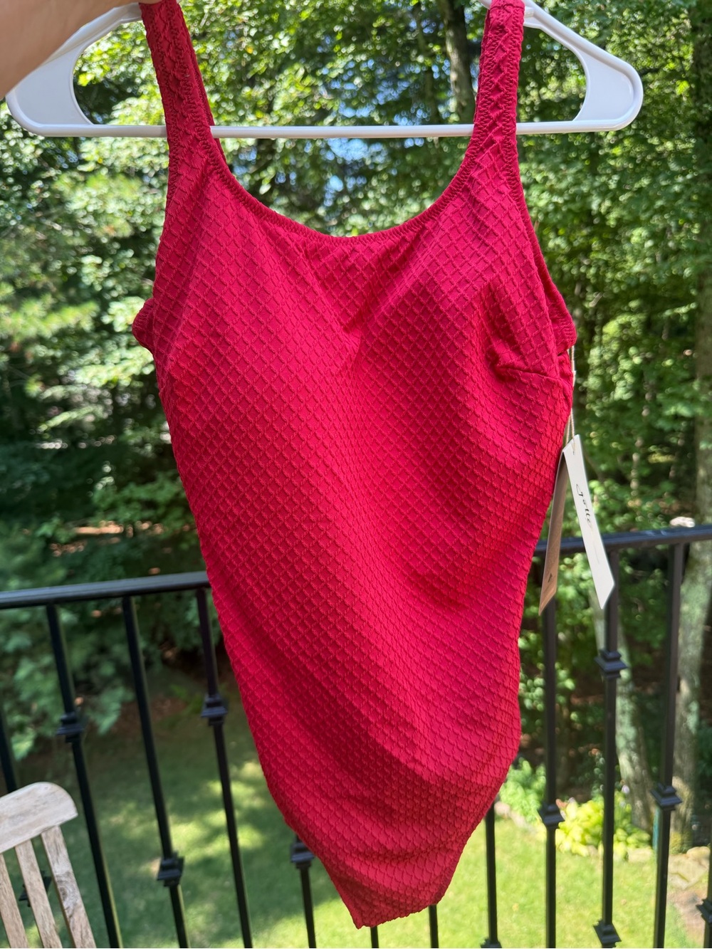 Gottex Textured One-Piece Swimsuit in Deep Red